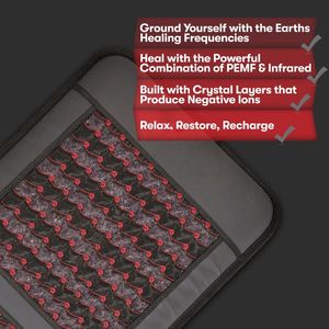 Tappetino Terapeutico Riscaldante con Ioni Negativi 100*50cm / 190*80cm con Cristalli di Ametista e Tormalina per il Benessere e lo Yoga per Alleviare la Fatica - Product Image 6