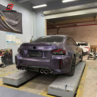 Pour BMW M2 G87 2023+ Diffuseur arrière en fibre de carbone style AD V2, lèvre inférieure de pare-chocs, spoiler, séparateur, pièces de carrosserie, kit carrosserie