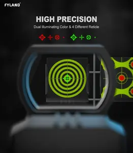 Mira infravermelha tática de longo alcance, 4 lentes de visão noturna para caça, lâmpada térmica para detectar pontos vermelhos e verdes, laser verde, longo alcance