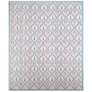 Parure de draps en coton indien imprimé à la main, motif floral classique, 300 fils, toutes saisons, pour lits Queen et King, drap plat, fabriqué à Jaipur - Product Image 3