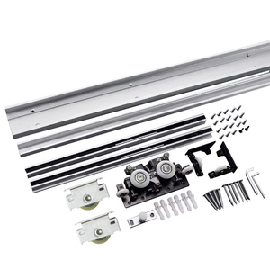 Puerta Corredera de Vidrio Invisible sin Rieles para Cocina y Baño con Mecanismo de Empuje y Deslizamiento - Product Image 1