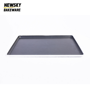 Bandeja de horno antiadherente comercial de aleación de aluminio ecológica negra de 0.6mm, 0.7mm, 0.8mm de grosor para galletas, bizcochos, panecillos y <span class=keywords><strong>hamburguesas</strong></span> - Product Image 3