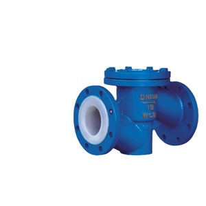 H41F46-10 16 Check Valve DN20 PTFE <b>Seal</b> Acid Resistant Normal Temperature Manual Operation - Product Image 1