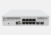 MikroTik CRS310-8G+2S+IN Cloud Router Switch 8xGigabit 2xSFP+ 1U Rackmount Network Switch untuk Perusahaan