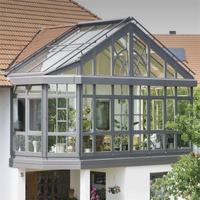 Prix avantageux Sunnyjoy Sunroom, véranda très prisée, dôme en verre de haute qualité, maison moderne en forme de triangle, usage extérieur résidentiel