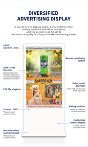 Marketing En Reclame Digital Signage <span class=keywords><strong>Display</strong></span> Digitale Totem Digitaal Sinage Touch Event Commercieel Reclamescherm - Product Image 5