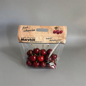 Sacs de protection personnalisés pour fruits et légumes frais avec poignée et fermeture éclair - Product Image 1