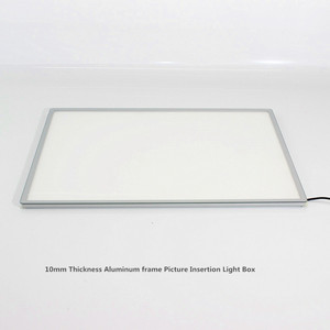 A1 A2 A3 A4 Open Ultra Thin Light Box Photo Frame Poster Aluminum Snap Frame Restaurant Menu Board Temper Glass Led Light Box