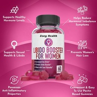 Gommes Booster de Libido pour femmes avec Saw Palmetto Favorise l'équilibre hormonal, Soutient une fonction saine et stimule l'humeur-Framboise