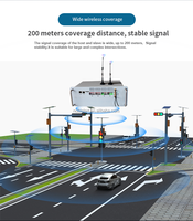 Compteur de trafic sans fil Nouveau design moderne réseau d'approvisionnement d'usine contrôleur intelligent de feux de circulation intelligent