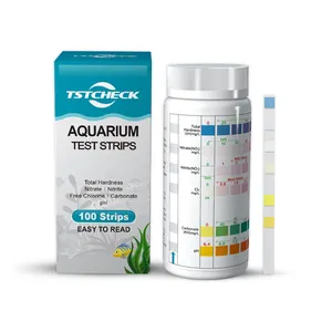 Bandes de Test d'aquarium 6 en 1, action facile à utiliser, pour l'eau douce et salée