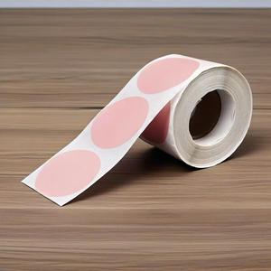 Colorido 50mm/2inch Rodada Vinil Circular Selagem Etiquetas Pacote Adesivos em Preto Branco Vermelho Papel Kraft Rosa Claro Azul Verde - Product Image 5