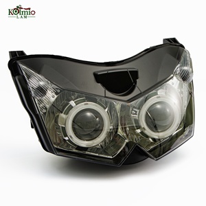 KOLMIO-LAM Fit pour <span class=keywords><strong>Kawasaki</strong></span> Z1000 2007 - <span class=keywords><strong>2009</strong></span> <span class=keywords><strong>Z750</strong></span> ZR750L 2007 - 2011 Moto Phare Angel Eyes HID Phare - Product Image 3