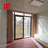 Vente en gros de petites maisons modulaires détachables en verre 20 pieds 40 pieds personnalisées de haute qualité Maisons de conteneur à toit à pignon préfabriquées extensibles