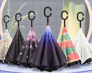 Custom 8k 110cm Wide <strong>Large</strong> Size Windproof Automatic Double-layer Reverse Straight Handle Sun <strong>Umbrella</strong> Outdoor <strong>for</strong> Sun <strong>Rain</strong> - Product Image 6