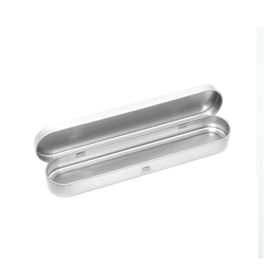 Hoge Kwaliteit Custom Rechthoek Gedrukt Logo Deksel Potlood Metalen Case Tin Box