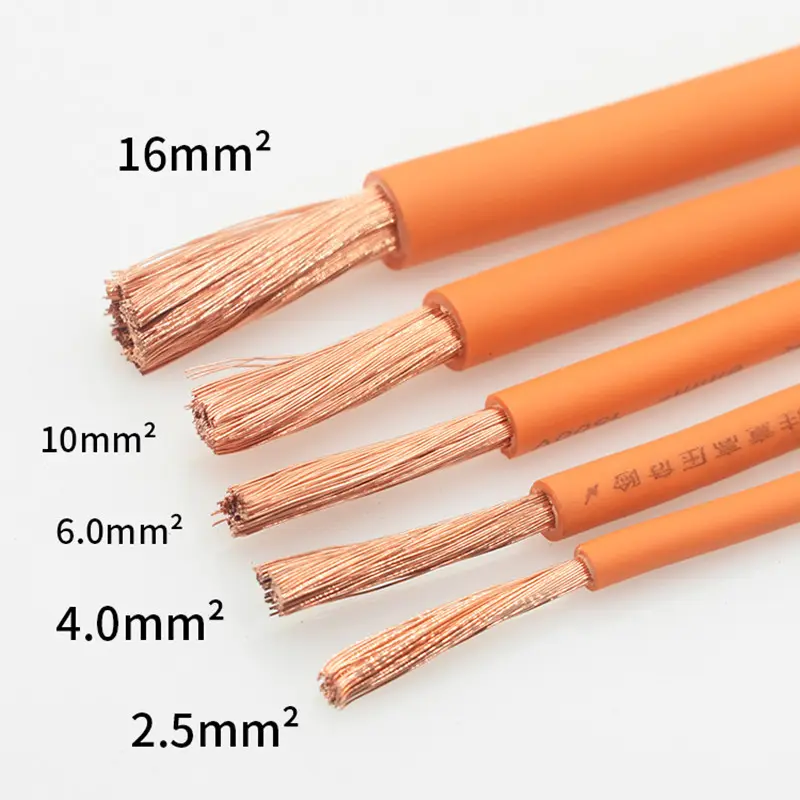 XLPE Sheathed EVR New Energy Vehicle High Voltage Copper Core Power Cable 13 11 9 7 5 3 2 0 AWG High Voltage Resistance