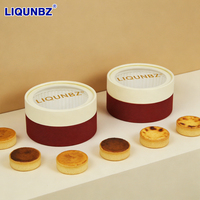 Tube en carton biodégradable de qualité alimentaire de luxe personnalisé, emballage pour pâtisserie, boîte à gâteau en forme de cylindre avec fenêtre en PVC