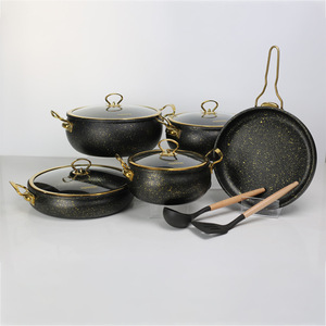 Juego de 11 Ollas y <span class=keywords><strong>Sartenes</strong></span> Antiadherentes con Asas que No se Calientan, Incluye Sartén, Cacerolas y Sartén para Saltear - Product Image 1