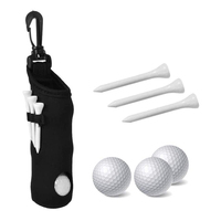 Tragbare kleine Golfball tasche Mini-Taillen tasche 3 Ball 3 Tee Neopren-Golfball tasche für benutzer definierte Sublimation