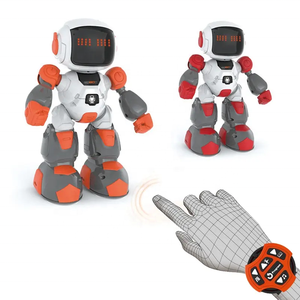 SETM Kids <span class=keywords><strong>Robot</strong></span> inteligente de juguete <span class=keywords><strong>Mini</strong></span> RC <span class=keywords><strong>Robot</strong></span> de 4 canales con control de reloj educativo de sonido ligero hecho de plástico duradero - Product Image 2