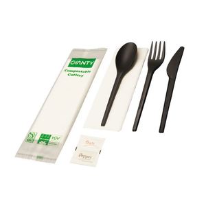 Cubiertos Desechables Compostables de 7 Pulgadas a Precio de Fábrica, Hechos con PLA de Origen Vegetal Resistente a Altas Temperaturas - Product Image 1