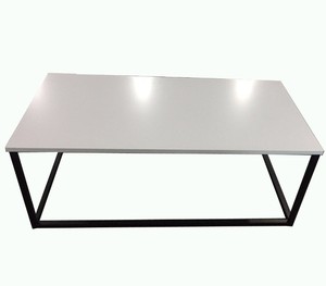 Tavolino moderno con struttura in metallo <span class=keywords><strong>allungabile</strong></span> piano in legno semplice Design europeo per la casa Hotel arredamento <span class=keywords><strong>sala</strong></span> bagno - Product Image 4