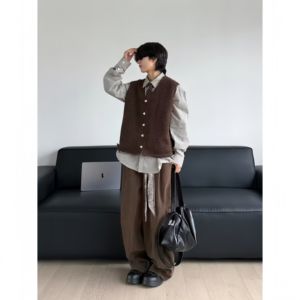 Chalecos Estilo Universitario Originales al por Mayor, Camisas Tejidas Vintage, Chaquetas para Hombre - Product Image 2