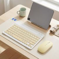 Keyboard & Mouse Multimedia 1600 Dpi Combo Mini Nirkabel & Bluetooth Keyboard Mouse Isi Ulang Combo Keyboard Mouse Asing