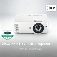 Proyector para Juegos de Tiro Corto ViewSonic PX706HD 1080P con 3000 Lúmenes, Baja Latencia de Entrada y USB C, Proyector para Simulador de Golf