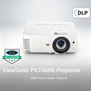<span class=keywords><strong>Proiettore</strong></span> Gaming ViewSonic PX706HD 1080P a Tiro Corto con 3000 Lumen, Bassa Latenza di Input e USB-C, <span class=keywords><strong>Proiettore</strong></span> per Simulatore di Golf - Product Image 1