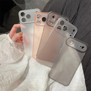 เคสโทรศัพท์ AI Button ultra Thin Matte Hard clear สำหรับ iPhone 17 Pro Max Air, เคสสำหรับ iPhone 17 Pro Max สีส้ม จัดส่งฟรี - Product Image 6