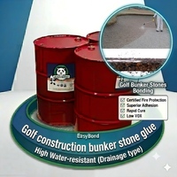 Colle liquide polyuréthane perméable à l'eau EASYBOND pour la construction de galets, de bunkers de golf et de ballast ferroviaire