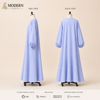 Abaya Maxi Chemise Modeste à Rayures pour Femme en Polycoton, Marque Privée, Fabricant OEM