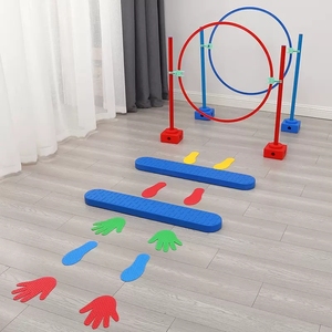 Circuito <span class=keywords><strong>de</strong></span> Obstáculos para Niños, Entrenamiento <span class=keywords><strong>de</strong></span> Equilibrio y Coordinación, Juego <span class=keywords><strong>de</strong></span> Saltos, Aros <span class=keywords><strong>de</strong></span> Agilidad <span class=keywords><strong>de</strong></span> Plástico Resistente, Equipo Sensorial - Product Image 5