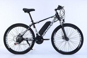 <span class=keywords><strong>Bicicleta</strong></span> Eléctrica de Montaña para Adultos, con Horquilla de Suspensión de Disco, de Acero de Alto Carbono, 26 Pulgadas, 36V8A250W, Alta Calidad, Precio Directo de Fábrica - Product Image 4