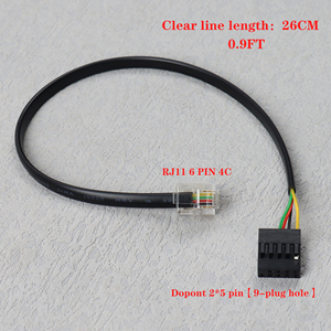 Dolandline 2 * 5Pin RJ11 6Pin soket Port Splitter adaptörü için telefon kablo demeti sabit telefonlar için - Product Image 3