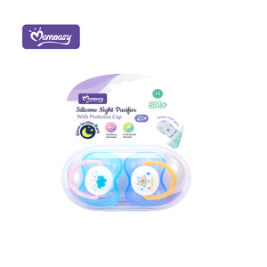 Momeasy sans BPA 2PK bébé bébé sucette <span class=keywords><strong>nuit</strong></span> lumineuse sucettes Silicone sucette lueur dans le noir sucette Type physiologique - Product Image 2