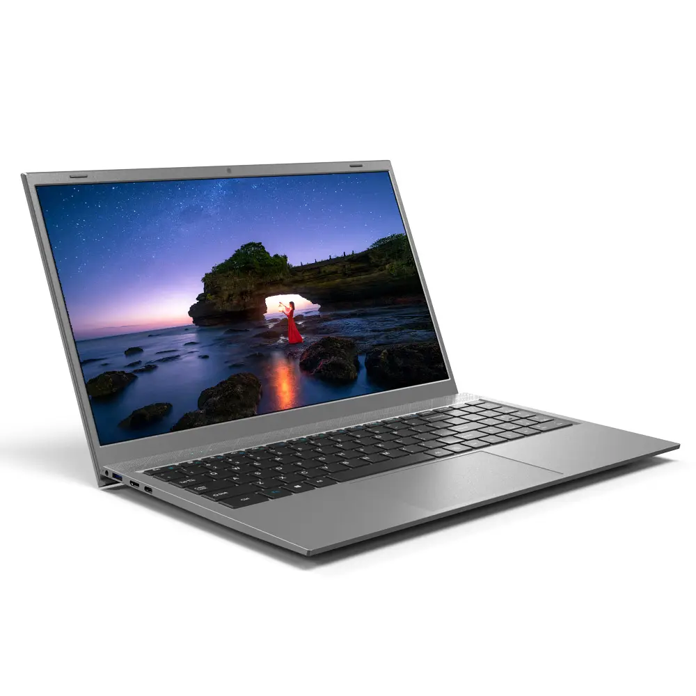 זול יותר 2021 Ultra Slim 15.6 אינץ מחשב נייד ורוד כסף צבע 8GB RAM מחשב נייד עם תאורה אחורית מקלדת