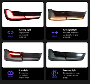 Mejoroom Autopartes, Luces Traseras LED Transparentes de Nuevo Estilo, Luces de Freno, 6000 lm, 6000K, Serie 3 G20/G28 2019-2024, 36W, 12V, 1 Año de Garantía - Product Image 3