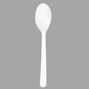 Eco-friendly Custom Disposable Corn Starch Ice Cream Frozen Yogurt Dessert Spoon Biodegradable PLA Mini Spoon