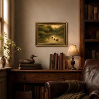 Impression de canard colvert vintage encadrée en or, décoration murale pour la maison, échantillons OEM ODM prêts en moins d'une journée