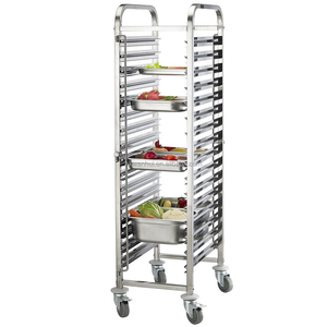 Carrito utilitario de acero inoxidable Premium de 6/15/16/20 niveles GN Pan - Product Image 1