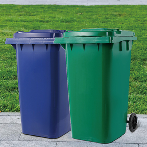 360L morden hdpe plastic street recycling bins cheap customized color stackable recycling bins