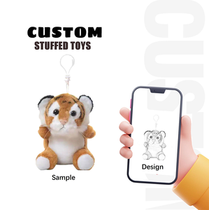 OEM ODM <span class=keywords><strong>Anime</strong></span> Kawaii Sevimli Aslan Süper Yumuşak Peluş PP Pamuk Özel Anahtarlık - Product Image 5