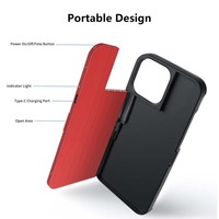 Étui de téléphone avec perche à selfie rétractable intégrée pour iPhone, coque de protection pour la prise de vue de contenu, vlog, diffusion en direct