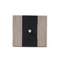 Interruptor de pared estándar europeo KLASS de 1 interruptor, gris mate profundo, interruptor de palanca modular para villas de lujo