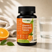 Complément alimentaire quotidien de vitamine C pour le soutien immunitaire, sans sucre, végétalien, sans gluten, sous forme de bonbons comprimés pour adultes et adolescents, santé et bien-être naturels