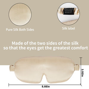 LinYe – <span class=keywords><strong>masque</strong></span> de sommeil en soie-<span class=keywords><strong>masque</strong></span> de sommeil pour les yeux en soie pour femmes et hommes pour occultation totale 100% soie de mûrier Pure 22 Momme 6A <span class=keywords><strong>tissu</strong></span> - Product Image 4