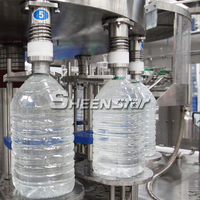 Machine de remplissage d'eau potable automatique complète de 18,9 L, 20 L, 5 gallons, ligne de production de remplissage d'eau en baril PET de grande taille